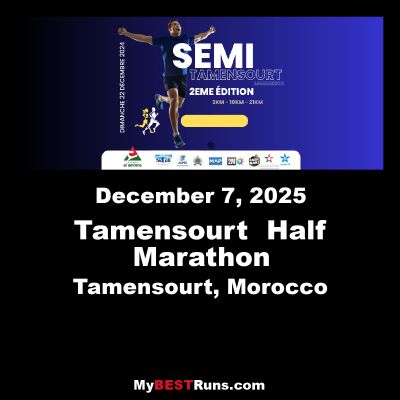 Tamensourt Half Marathon Tamensourt Half Marathon